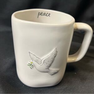 Rae Dunn “PEACE “ Mug with White Dove
